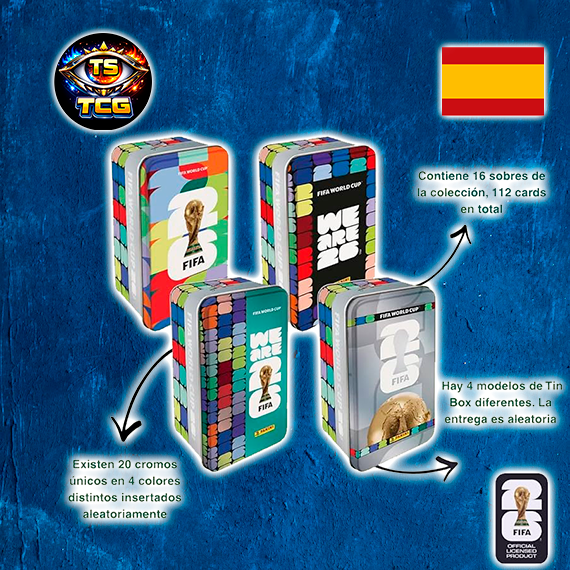 TinBox FIFA World Cup 2026 (16 Sobres) - Panini Cromos