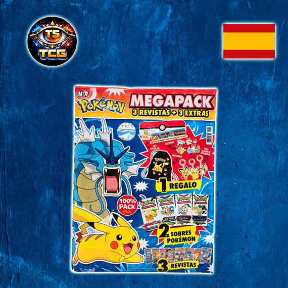 Revista POKÉMON MEGAPACK MAGAZINE Nº 9 (2 Sobres)