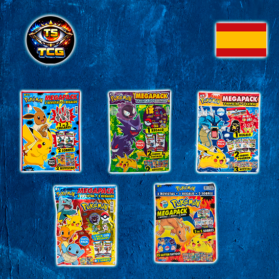Pack revistas POKÉMON MEGAPACK MAGAZINE 7-8-9-10-11